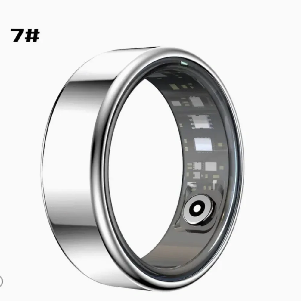 NEW Smart Health Tracker Ring - Silver, Size 7